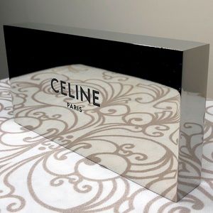 Authentic CELINE Mirrored Plaque Display Decor